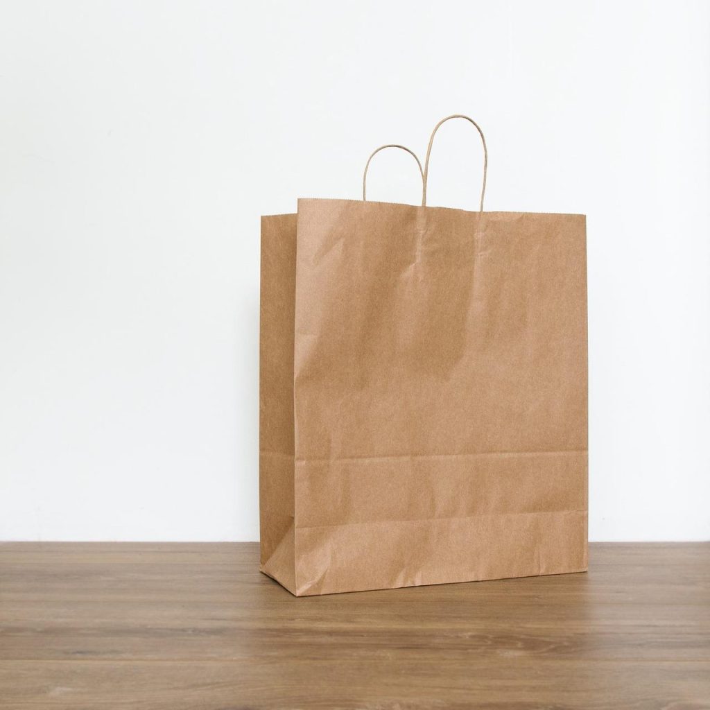Kraft papier boodschappentassen - duurzaam alternatief voor plastic tassen